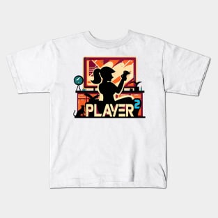 Player Two Girlfriend Couple Matching Video Game Kids T-Shirt